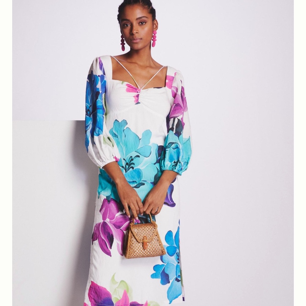 Anthropologie Maeve printed midi dress 👗 - Picture 1 of 9